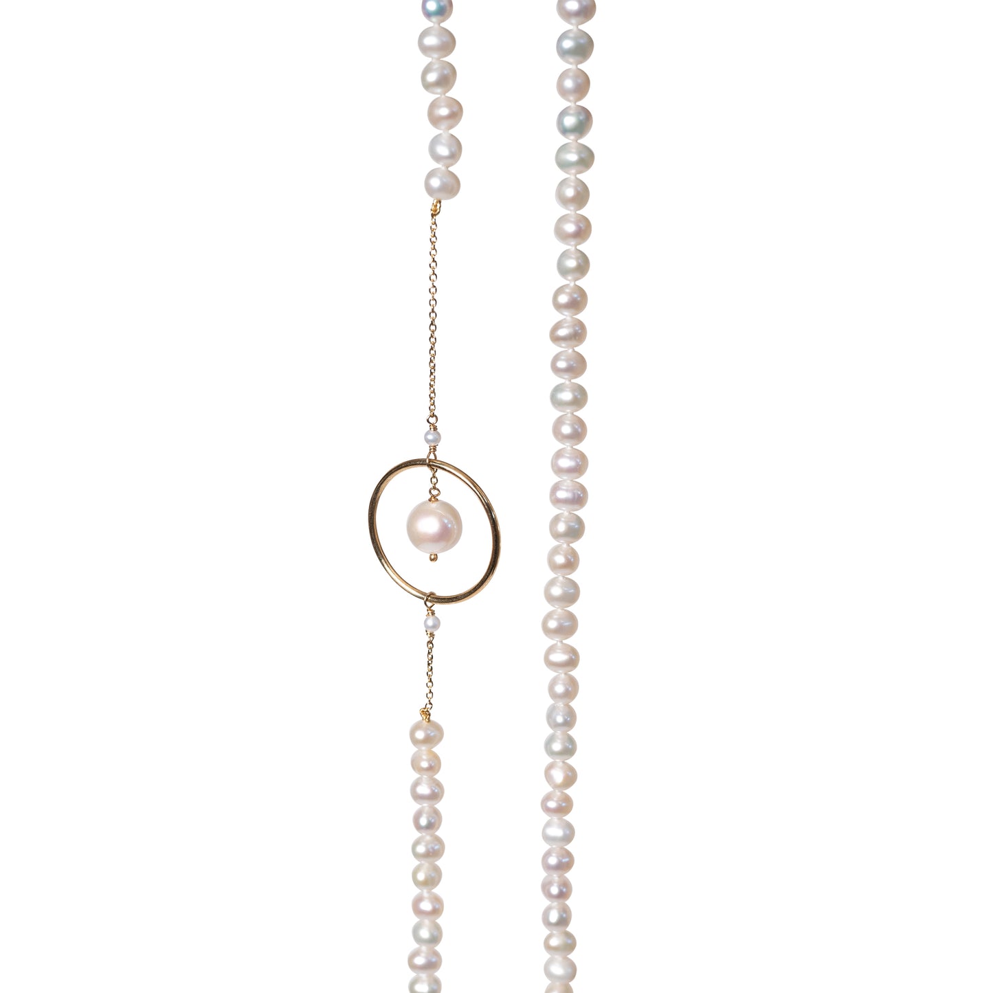 Long Necklace with Pearls