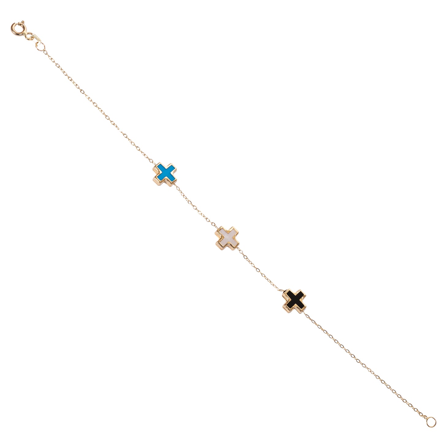 Bracelet with colorful crosses