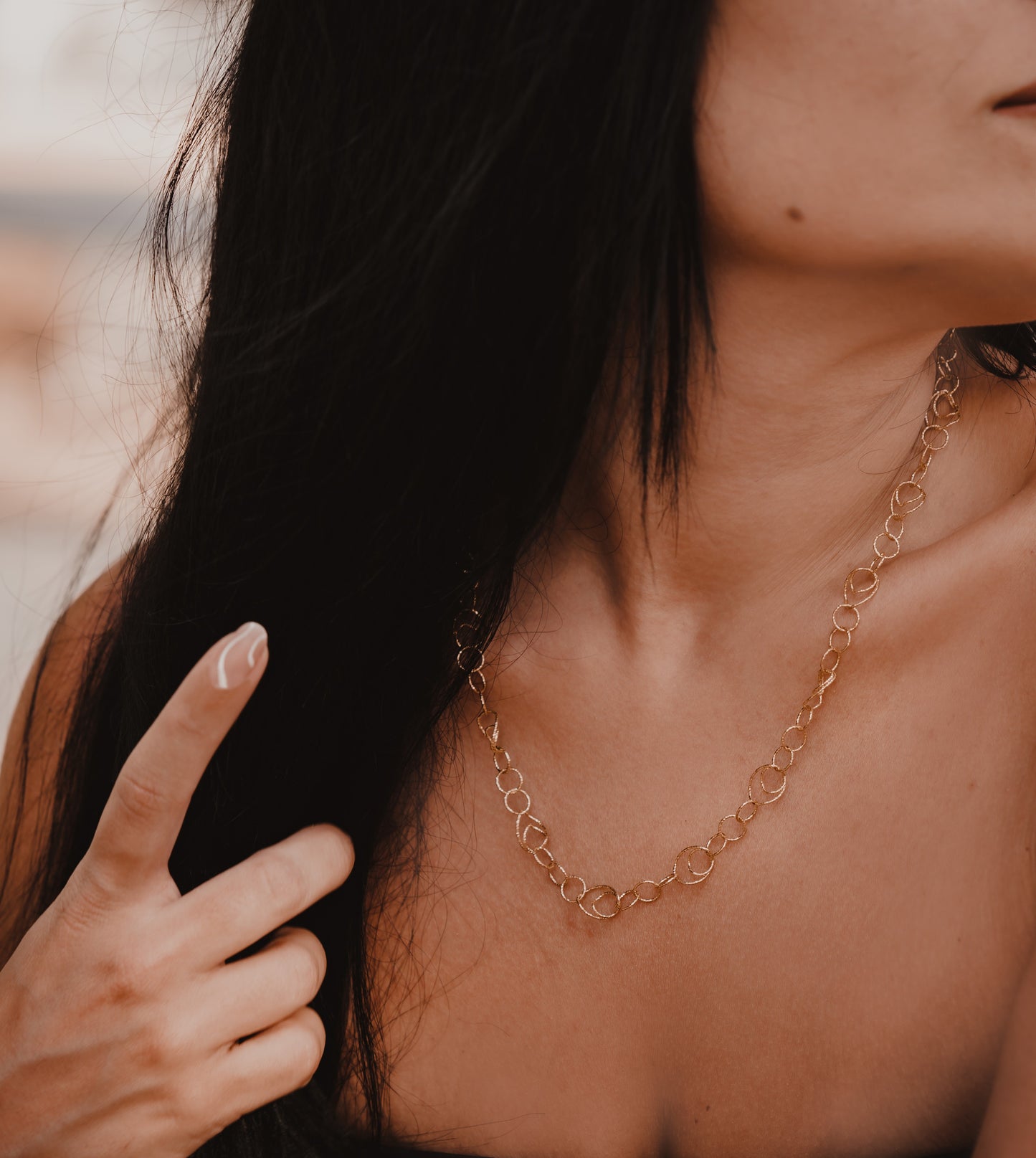 Yellow Silver Necklace