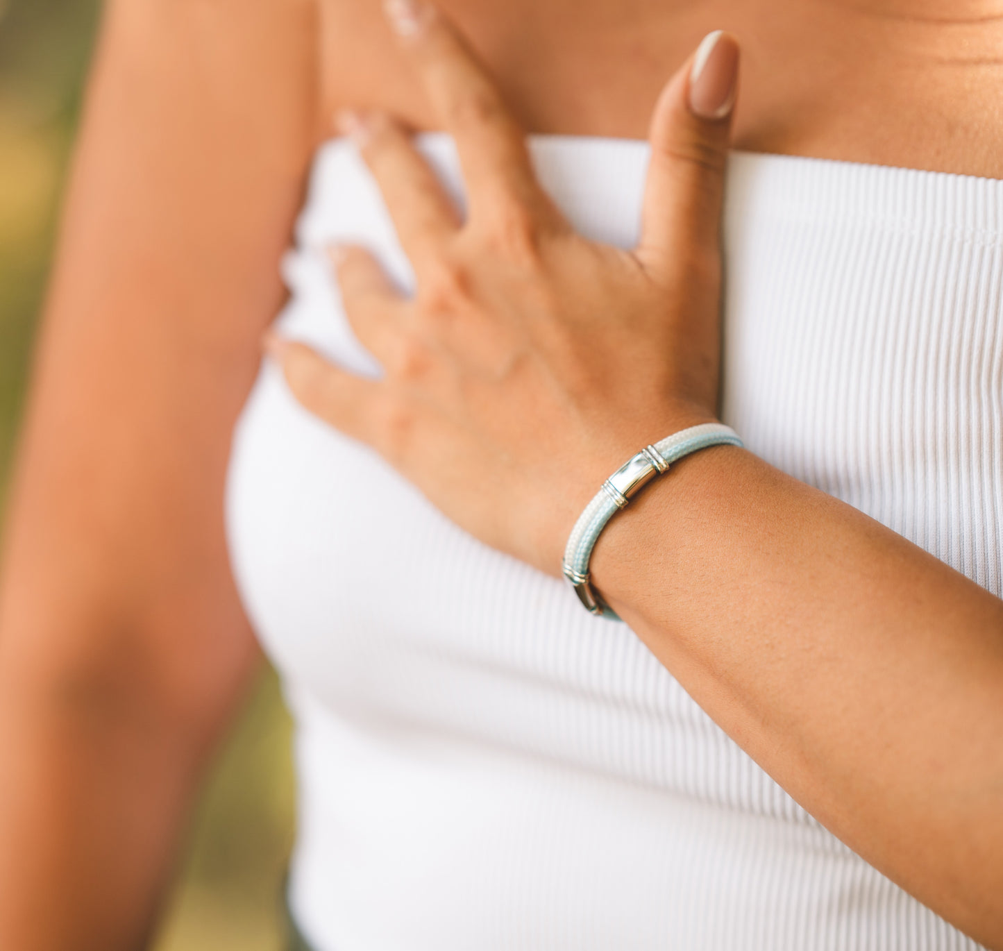 Steel Blue Bracelet