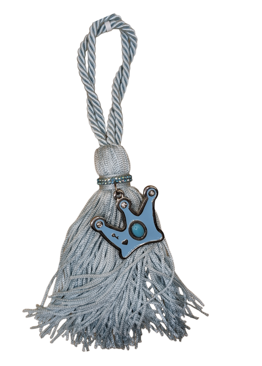 Blue tassel charm