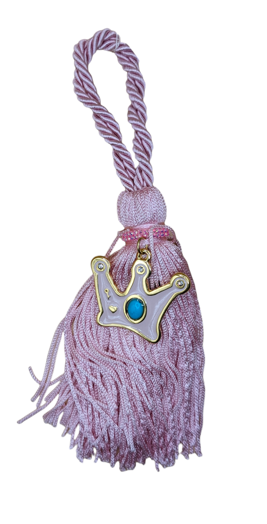 Pink tassel charm