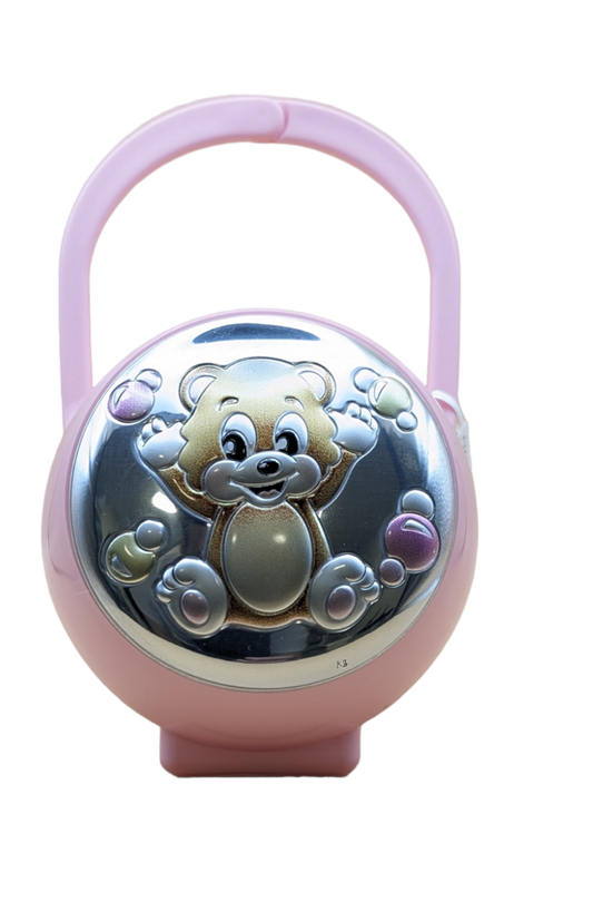 Silver baby soother box