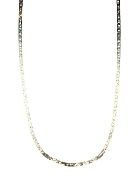 Yellow Silver Mariner Chain Necklace