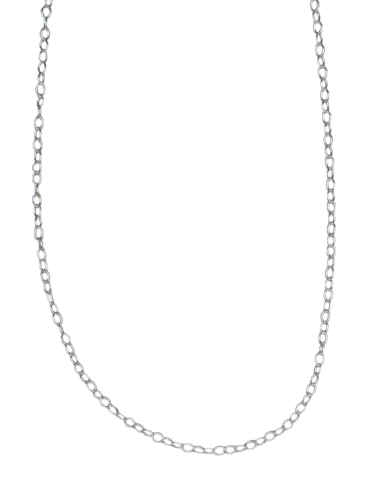 Silver Cable Chain Necklace