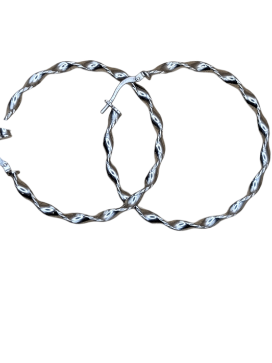 Twisted Hoop Earrings