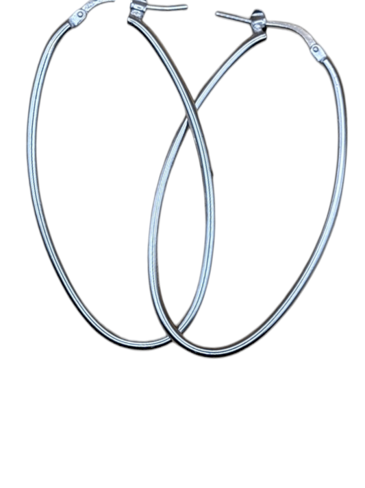 Oval Hoop Earrings