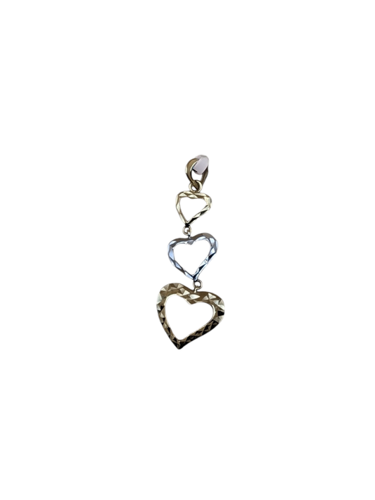 Triple Heart Gold Pendant