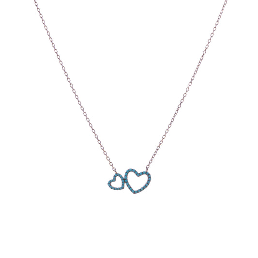 Turquoise Hearts Necklace