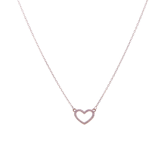 Heart with Zircon Necklace