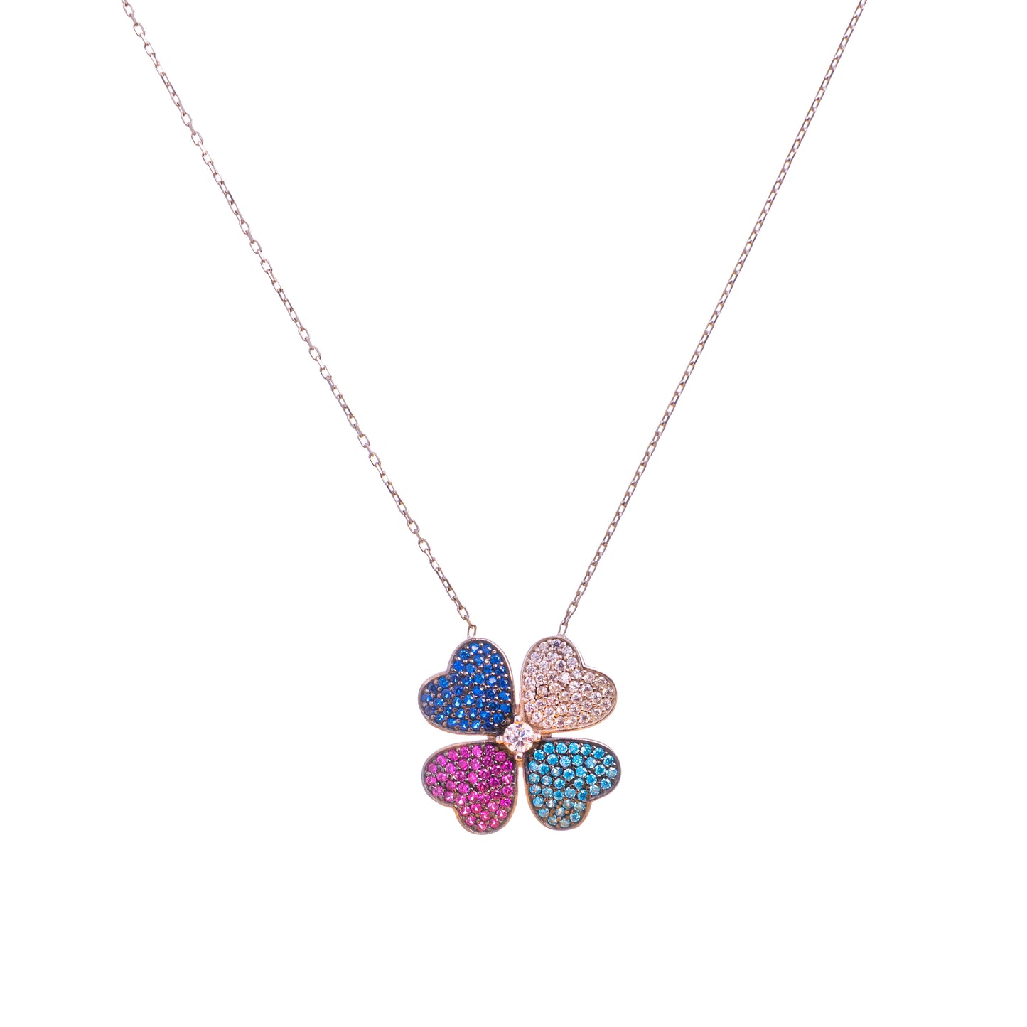 Hearts Clover Necklace