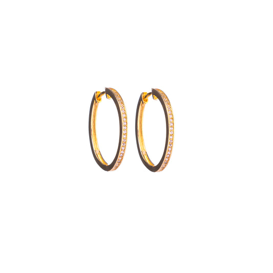 Zircon Ηoop earrings