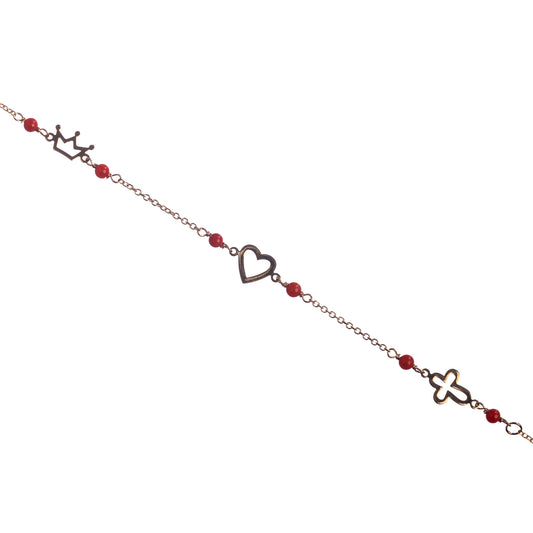 Heart Coral Bracelet