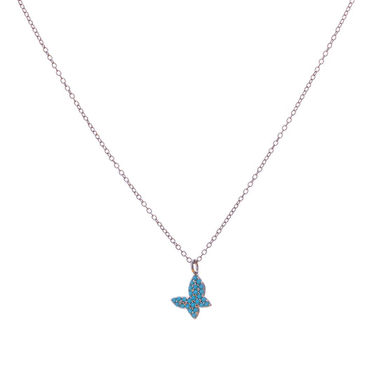 Turquoise Butterfly Necklace