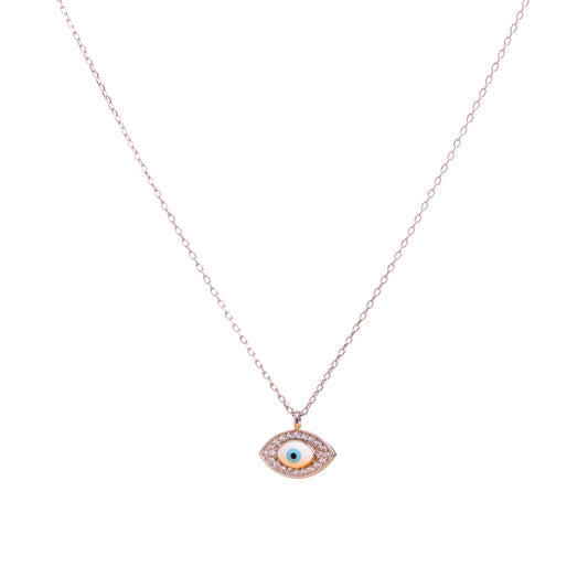 Evil Eye with Zircon Necklace